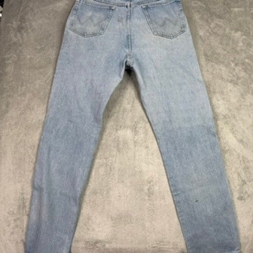 Wrangler Men's Light Wash Straight Leg Denim Jeans Size 36x34
