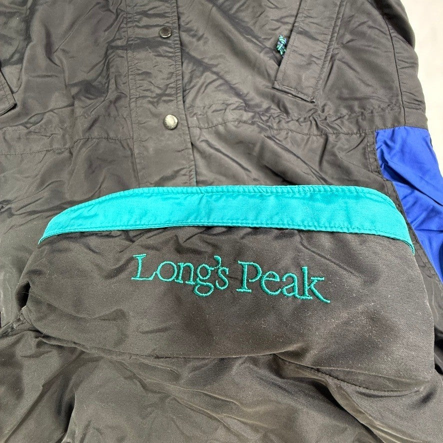 Columbia Sportswear Company Jacket Mens Size M Black Teal Blue Longs Peak