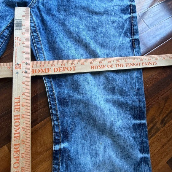 True Religion Section Straight Blue Acid Wash Denim Jeans Mens size 40