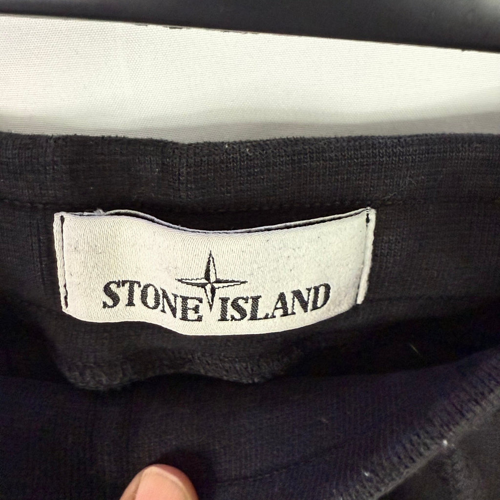 Stone Island Black Cargo Jogger Sweatpants Mens