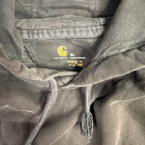 Carhartt Mens XL Gray Pullover Hoodie Sweatshirt Hooded Pocket K122