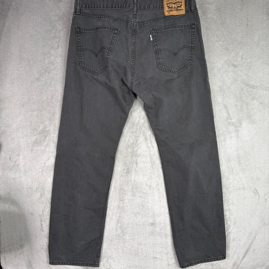 Levi's 505 Regular Fit Dark Wash Jeans Mens Size 36x32
