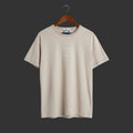 Stone Island Mens XL Tonal Compass Logo T-Shirt Beige Short Sleeve Crew Neck