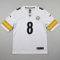 Pittsburgh Steelers White Nike NFL Football Jersey Number 8 Pickett Men's Large