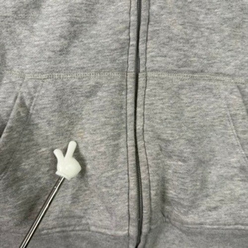 Gap Kids Boys Girls Gray Sherpa Lined Zip Up Hoodie Sweatshirt Size L