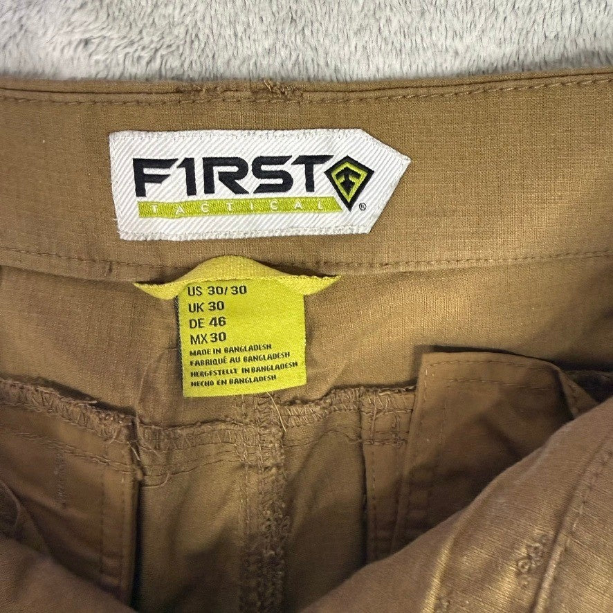 First Tactical Men's Cargo Pants Khaki Size 30x30 Tactical Outdoor Work