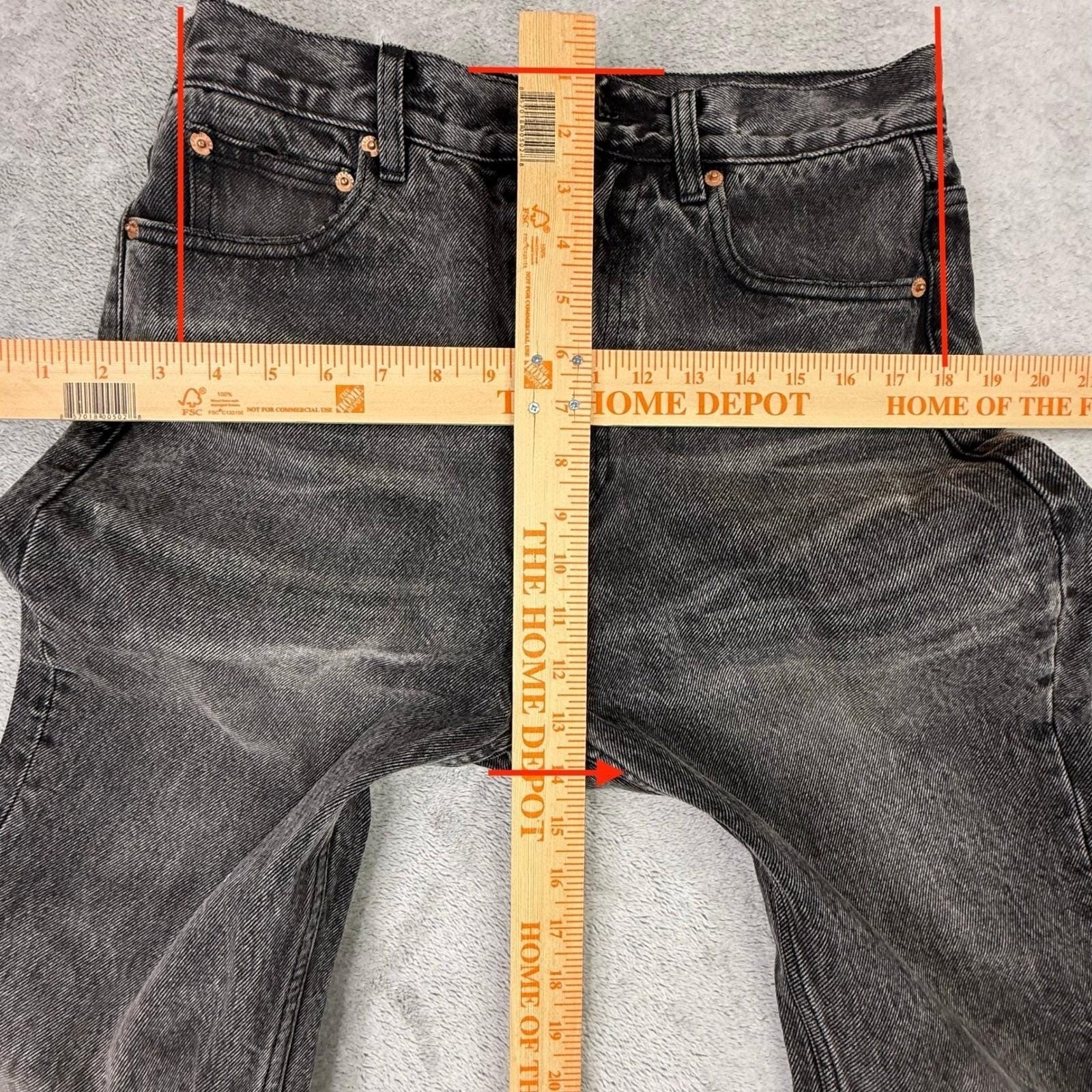 Balenciaga Lost Tape Flare Size 30 Washed Black Jeans