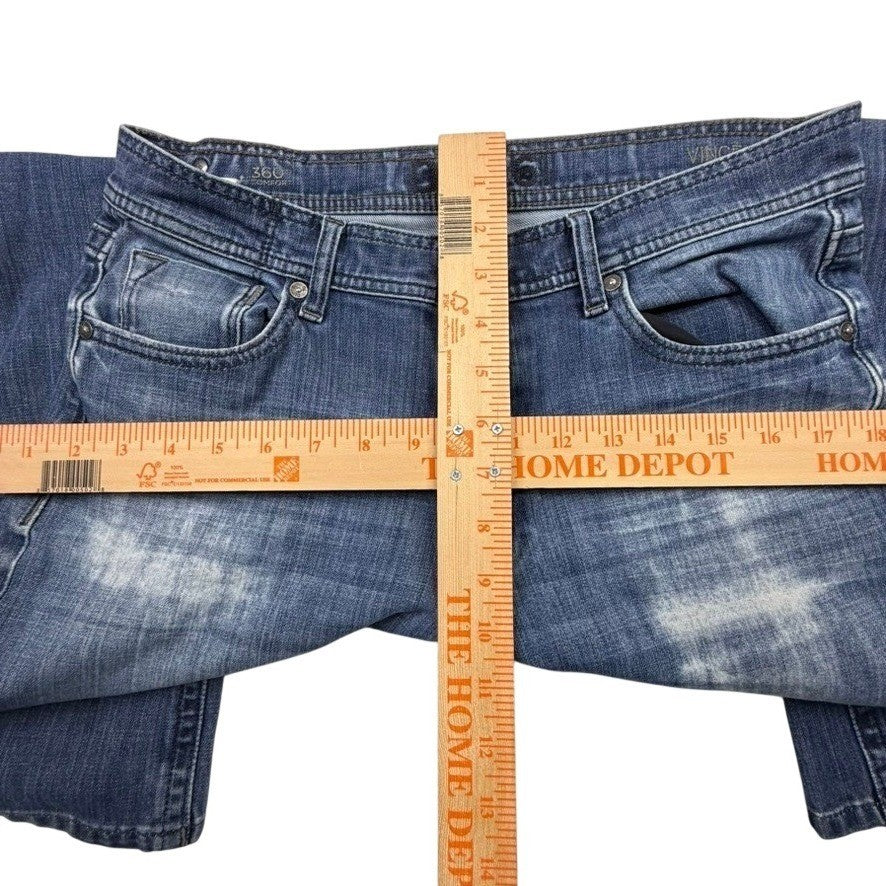 DL96 Vince Mens Straight Leg Jeans Blue Faded Medium Wash Denim Size 33x31