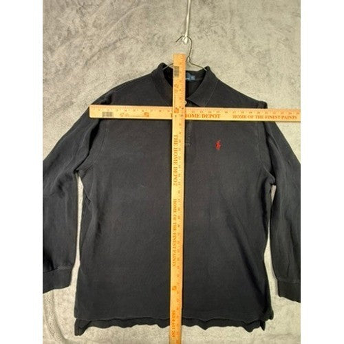 Polo Ralph Lauren Long Sleeve Classic Fit Polo Shirt Black Men's XL