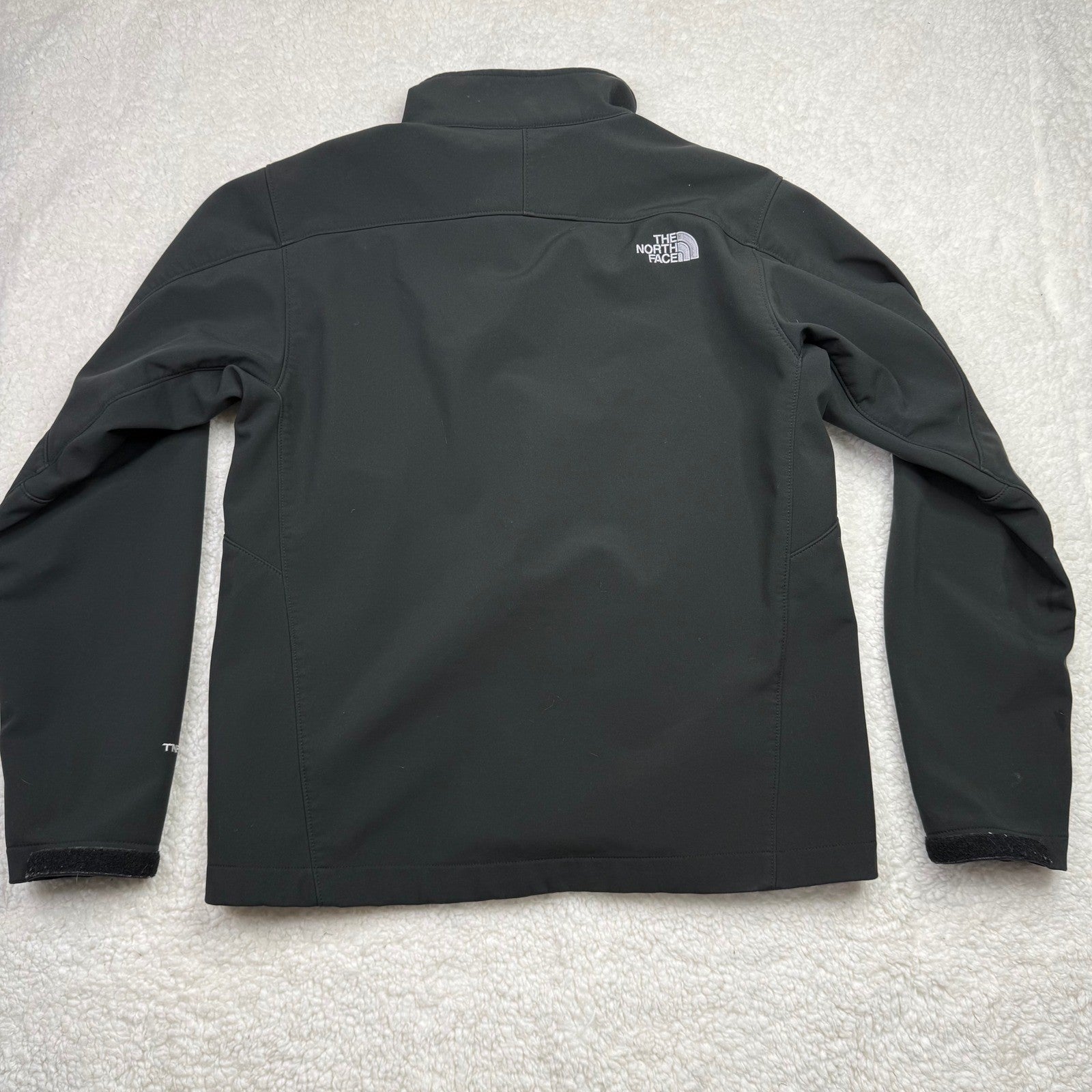 The North Face Mens Medium Black Full Zip Soft Shell Jacket TNF