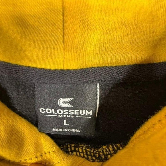 Colosseum Alabama State Hornets Black Yellow Hoodie Mens Size L NCAA