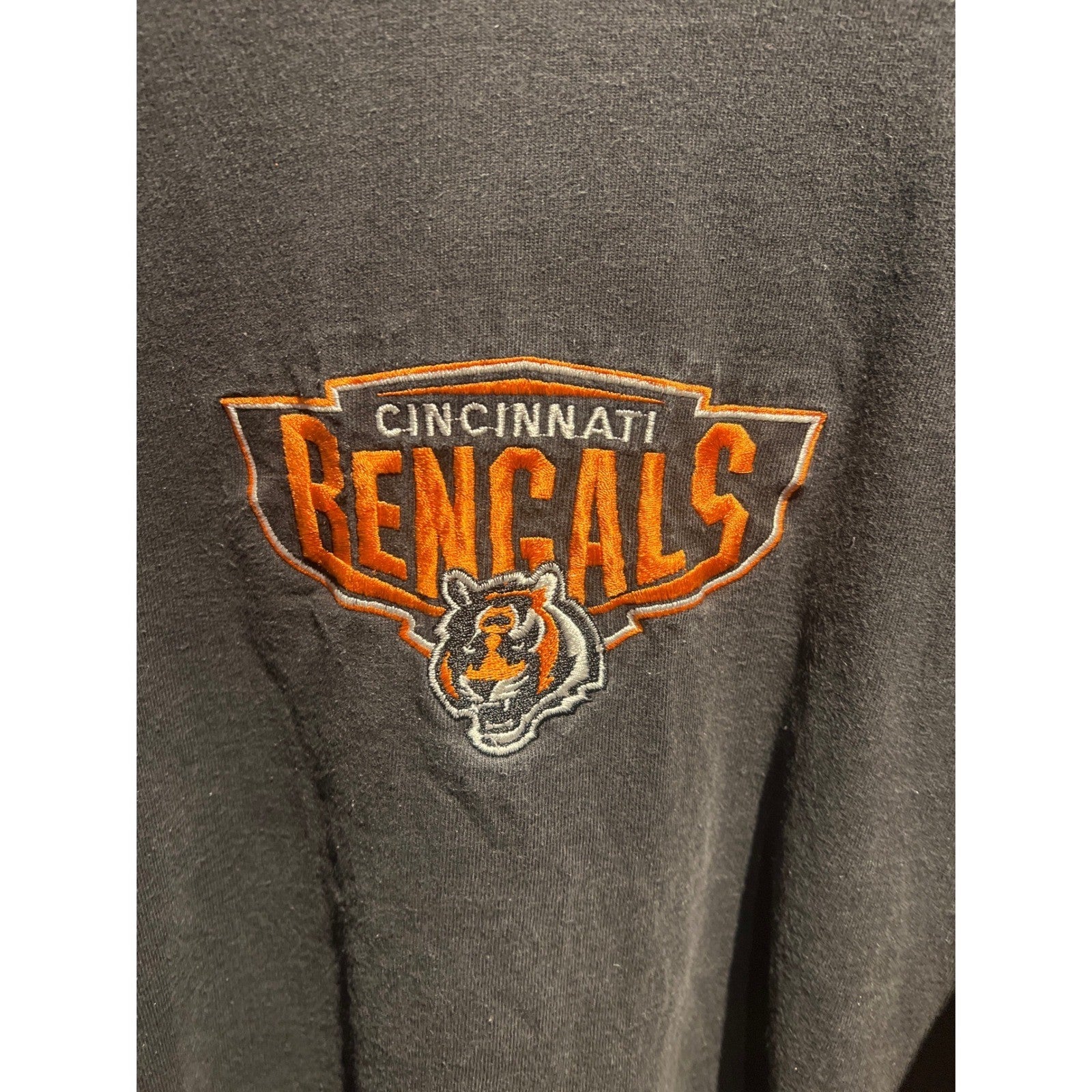 Vintage Starter Cincinnati Bengals NFL T-Shirt Black Embroidered 90s Mens XL 2XL