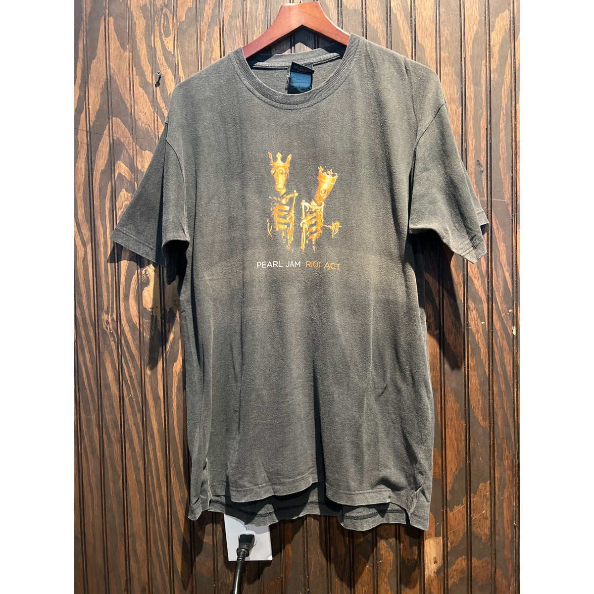 Vintage Pearl Jam Riot Act 2003 Australia Japan Tour Shirt Acme Faded Black L