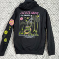 Black Graphic Hoodie Sweatshirt Samborghini 1986 Skeleton Cosmic Art MenS Size S