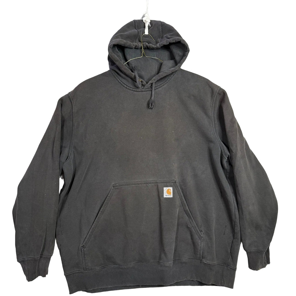 Carhartt Mens XL Gray Pullover Hoodie Sweatshirt Hooded Pocket K122