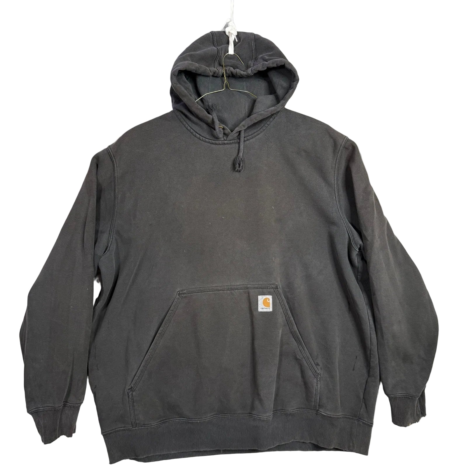 Carhartt Mens XL Gray Pullover Hoodie Sweatshirt Hooded Pocket K122