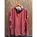 Timberland Mens Hooded Windbreaker Jacket Burgundy Maroon Full Zip Lightweight L