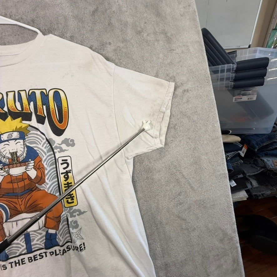 Naruto Ramen Is The Best Pleasure Graphic T Shirt Men's White Anime