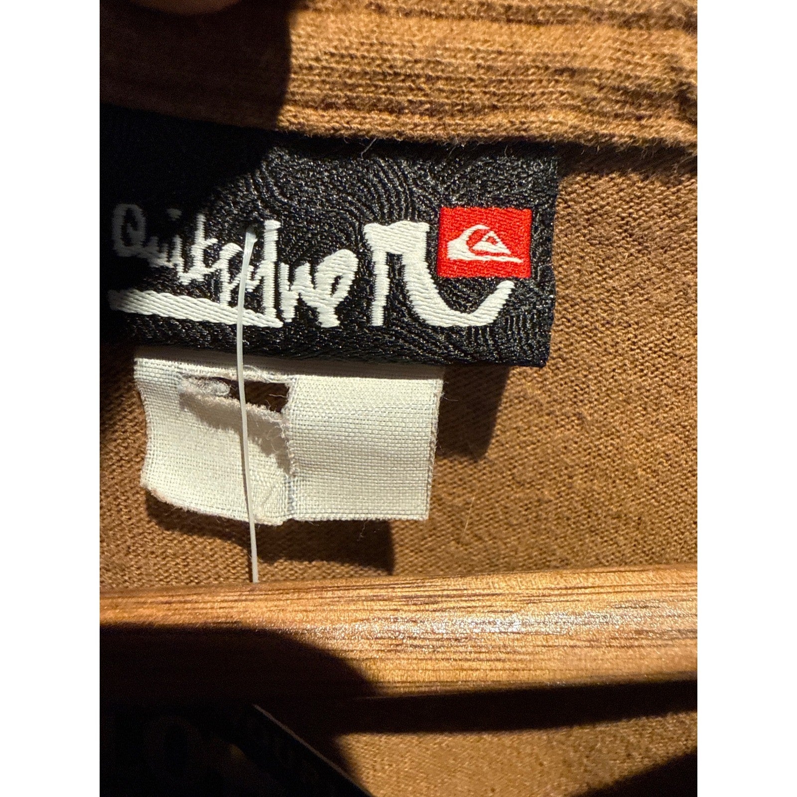 Quiksilver Mens Graphic T-Shirt Brown Ochre Purple Logo Surf Skate Tee XL