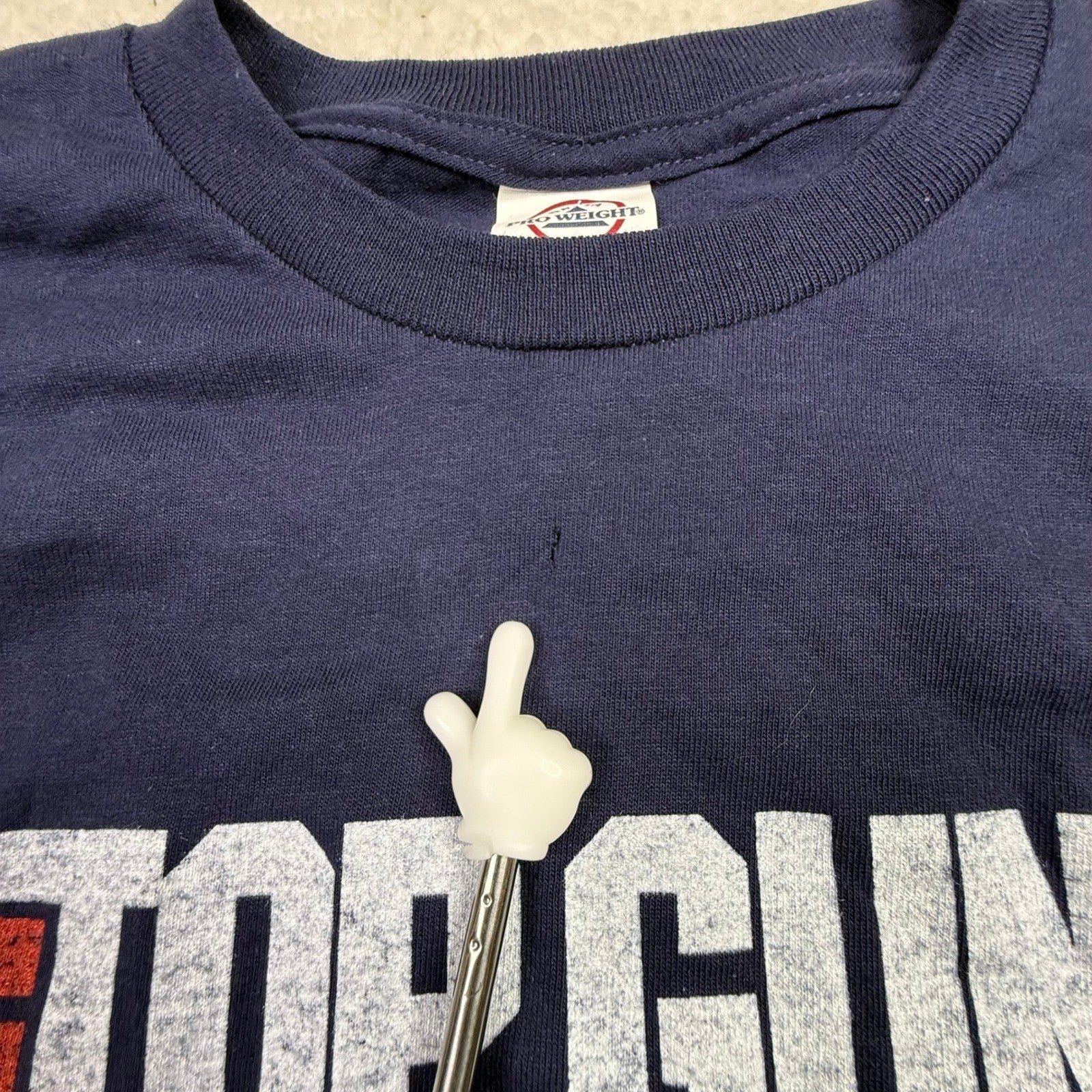 Top Gun T Shirt Navy Blue Graphic Tee Maverick F-14 Fighter Jet Movie