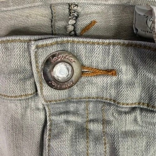 Baby Phat Jeans Distressed Light Wash Bootcut Size 18 Authentic Denim