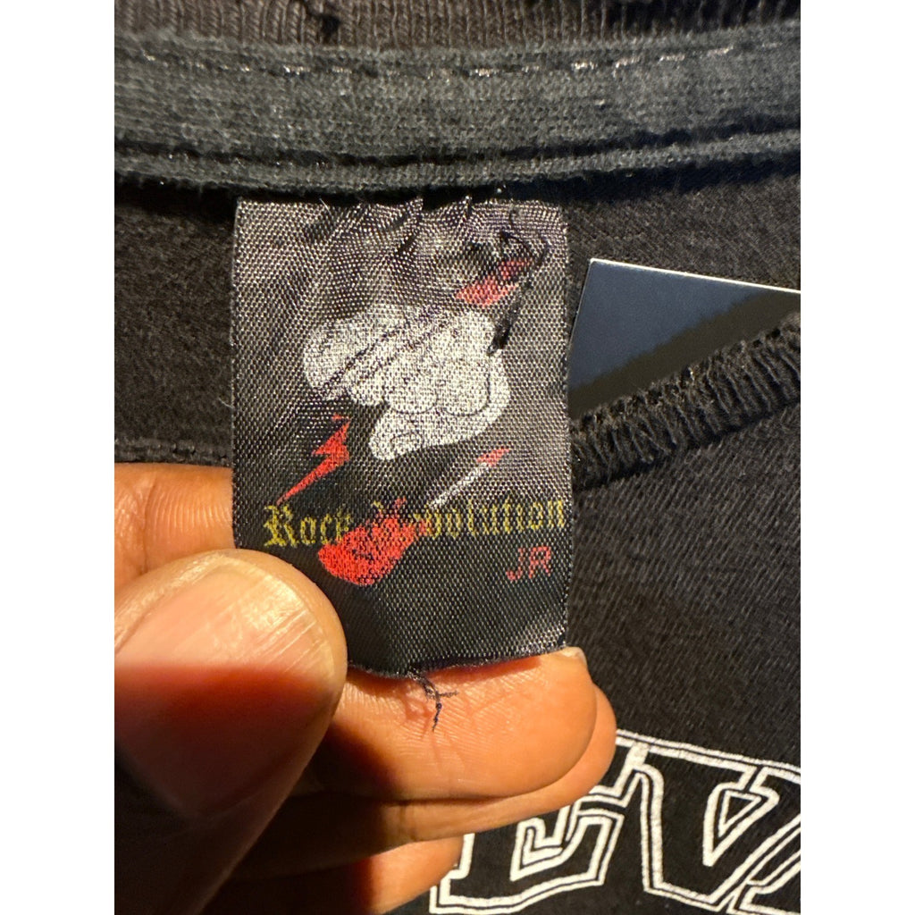 Che Guevara Graphic T-Shirt Black Raw Edge Distressed Streetwear Tee 18x24