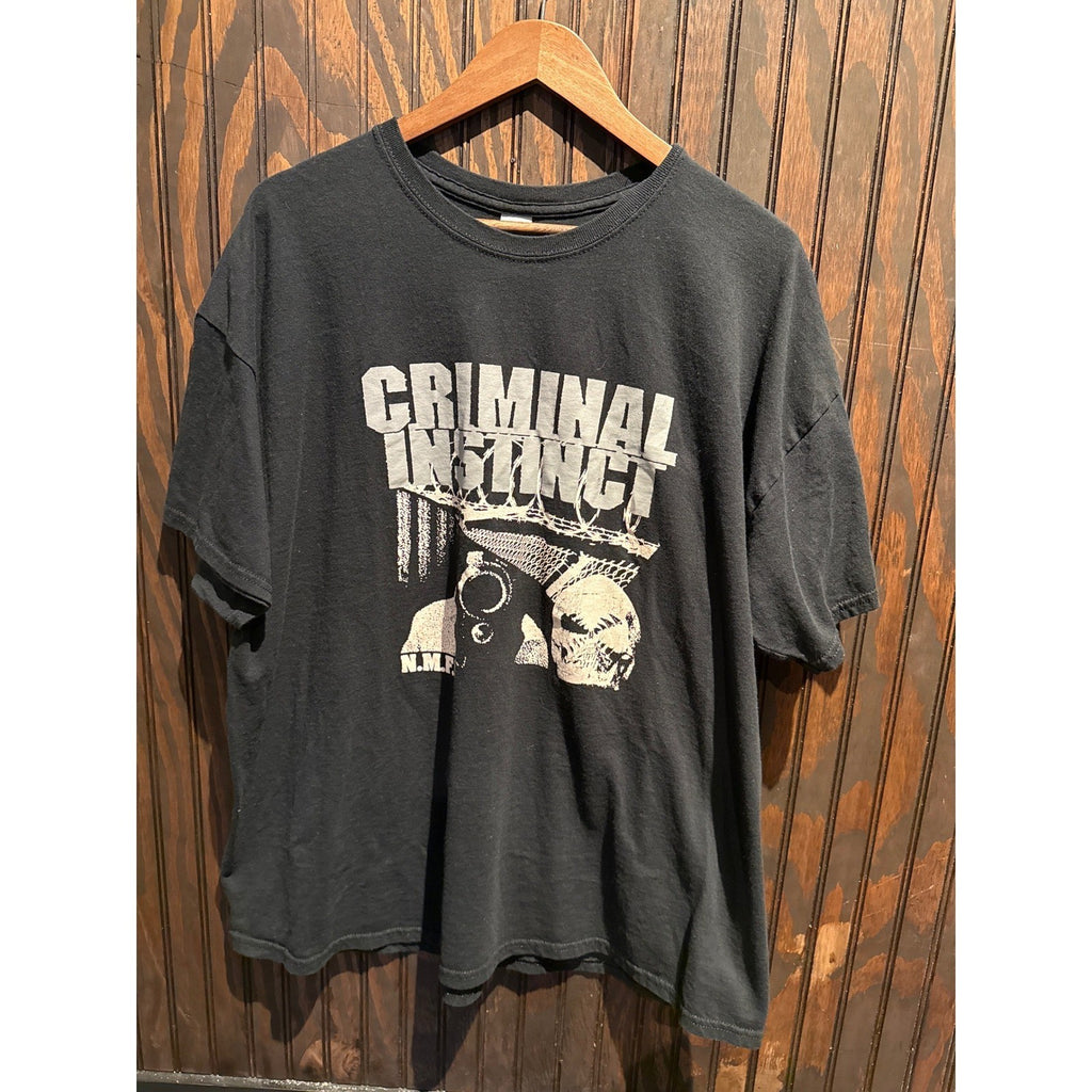 Criminal Instinct Band T-Shirt Mens 2XL Black Gildan Heavy Cotton Hardcore Punk