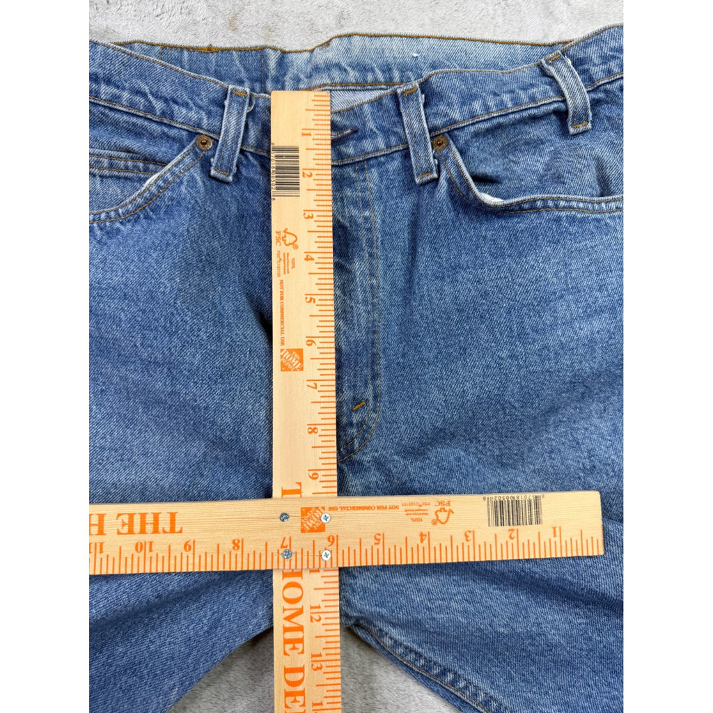Levi Strauss 501 Jeans Blue Denim Straight Leg Button Fly Mens Size 34