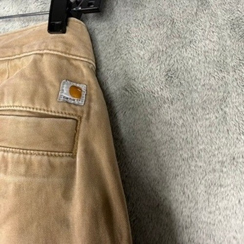 Carhartt Mens Relaxed Fit Khaki Work Pants Size 31x30 Cotton