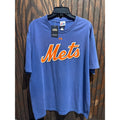 Majestic New York Mets MLB Graphic T-Shirt Mens Blue Orange Short Sleeve XL
