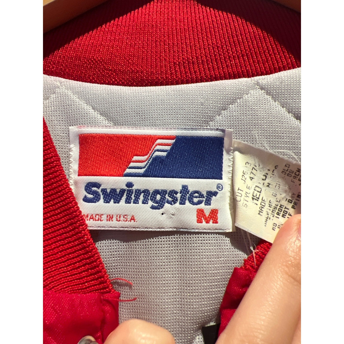 Vintage Swingster Indiana Hoosiers Varsity Jacket Red White Mens Large NWT USA