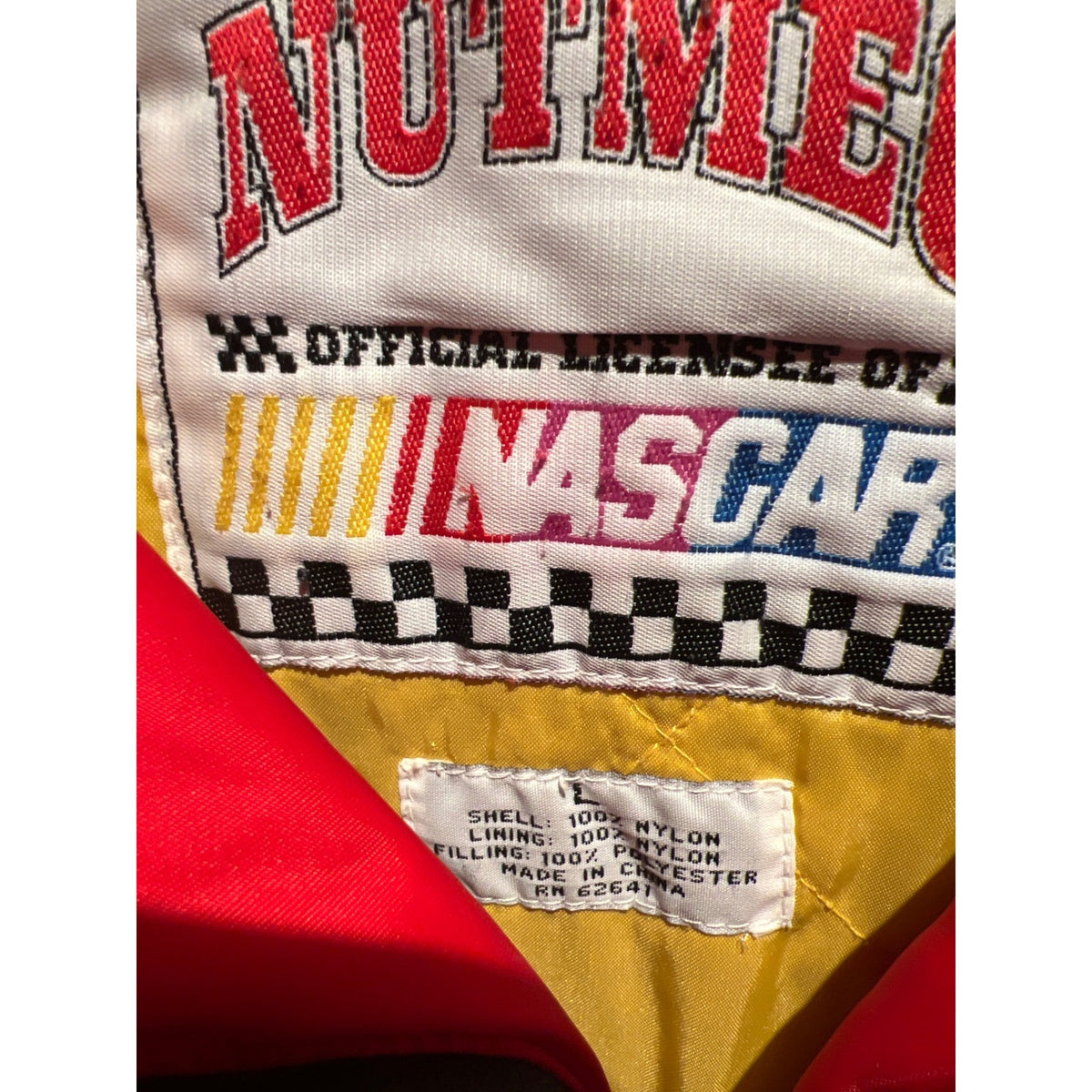 Vintage Nutmeg NASCAR Rusty Wallace Miller Genuine Draft Racing Jacket XL Black