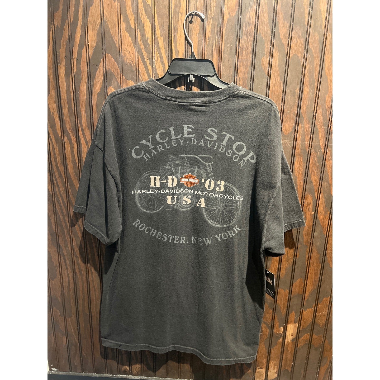Vintage Harley Davidson 100 Years Milwaukee Iron T-Shirt Faded Black Large 2003