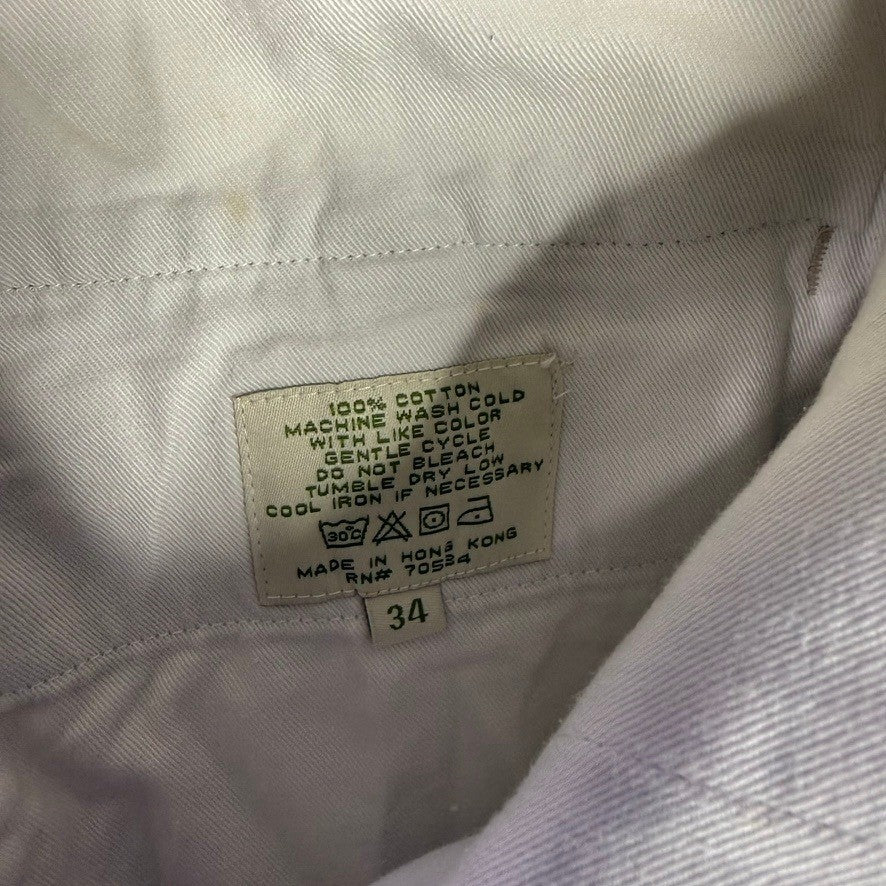 ORVIS Khaki Cargo Pants Mens Size 34 Cotton Relaxed Fit Outdoor Casual