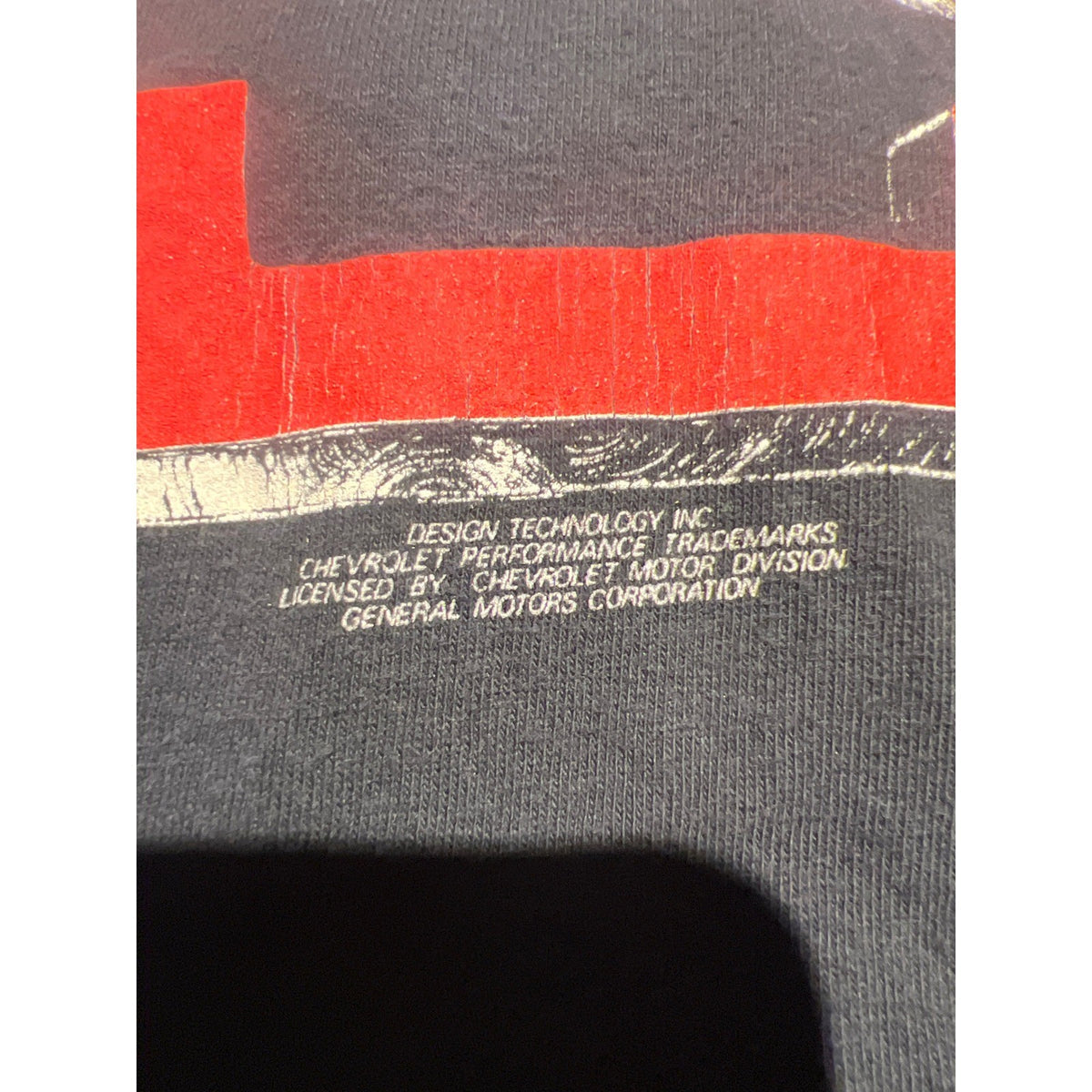 Vintage Chevrolet Kiss My Red Bowtie Graphic T-Shirt Faded Black Mens