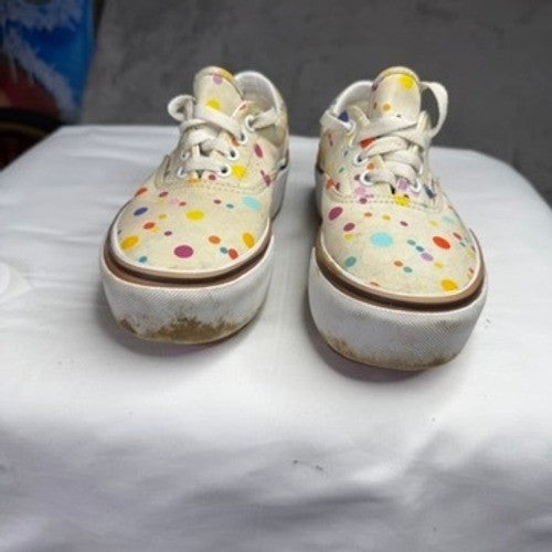 Vans Era Women's Shoes Cream Confetti Polka Dot Low Top Sneakers Size 5.5