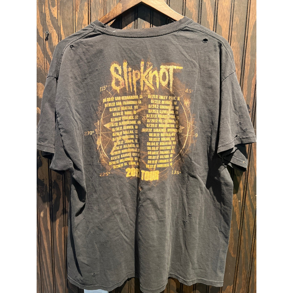 Vintage Slipknot Band Graphic T-Shirt Faded Black Distressed Nu Metal Tee