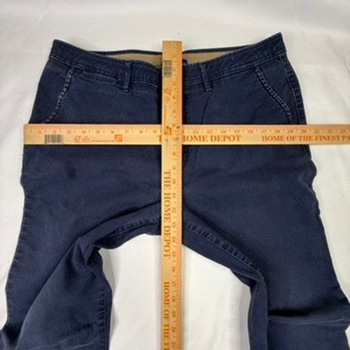 Simply Styled by Sears Mens Navy Blue Chino Pants Size 36x32 Casual Flat Front