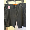 Jesse James Workwear Black Washed Duck Canvas Utility Carpenter Shorts Mens 36