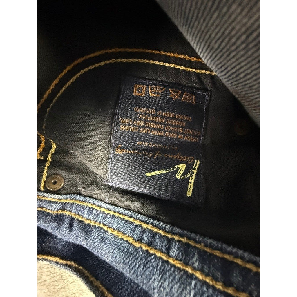 Citizens of Humanity Ingrid 002 Low Waist Flare Jeans Blue Stretch Size 29 USA