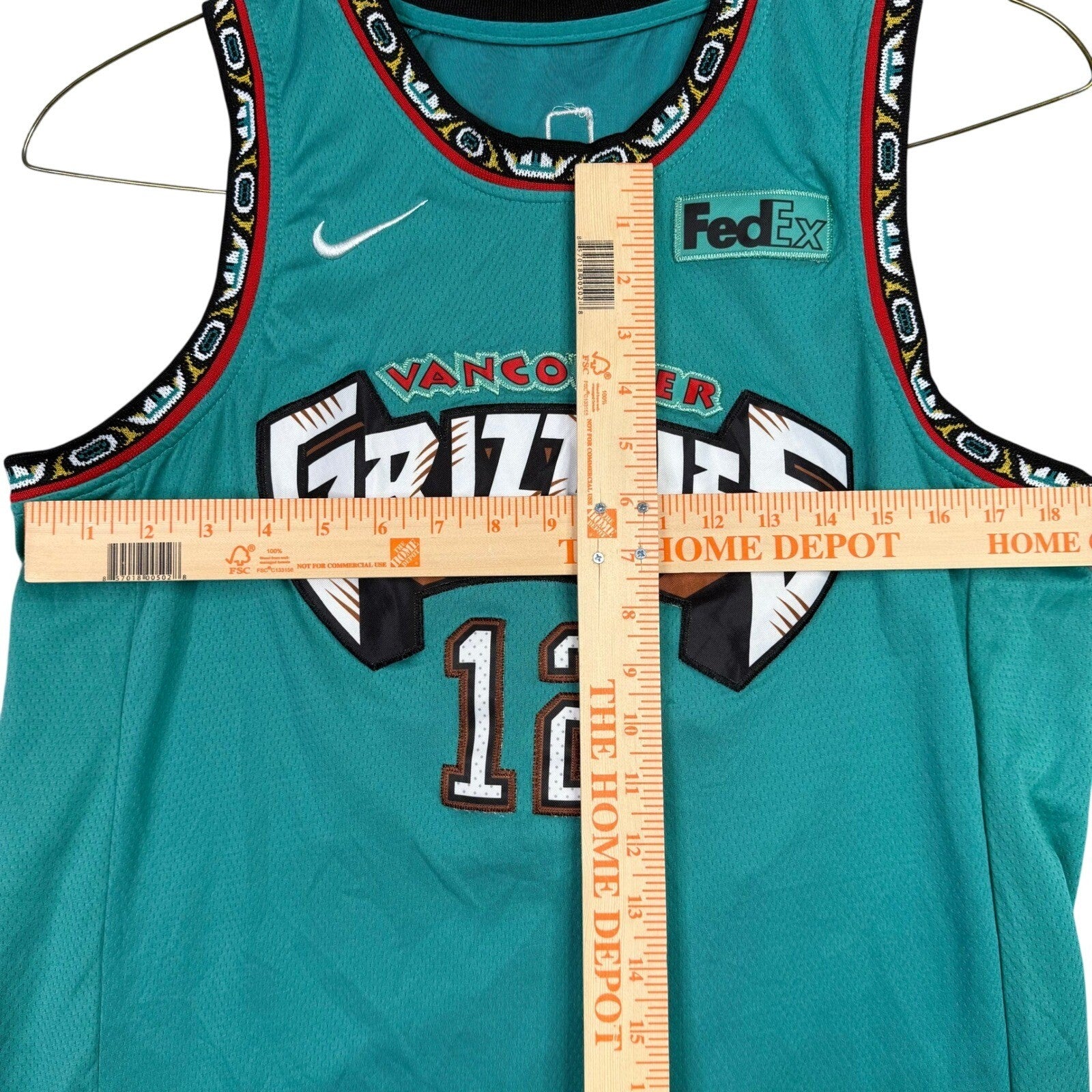 Ja Morant Vancouver Grizzlie Jersey number 12 Teal Nike Swingman Size 48