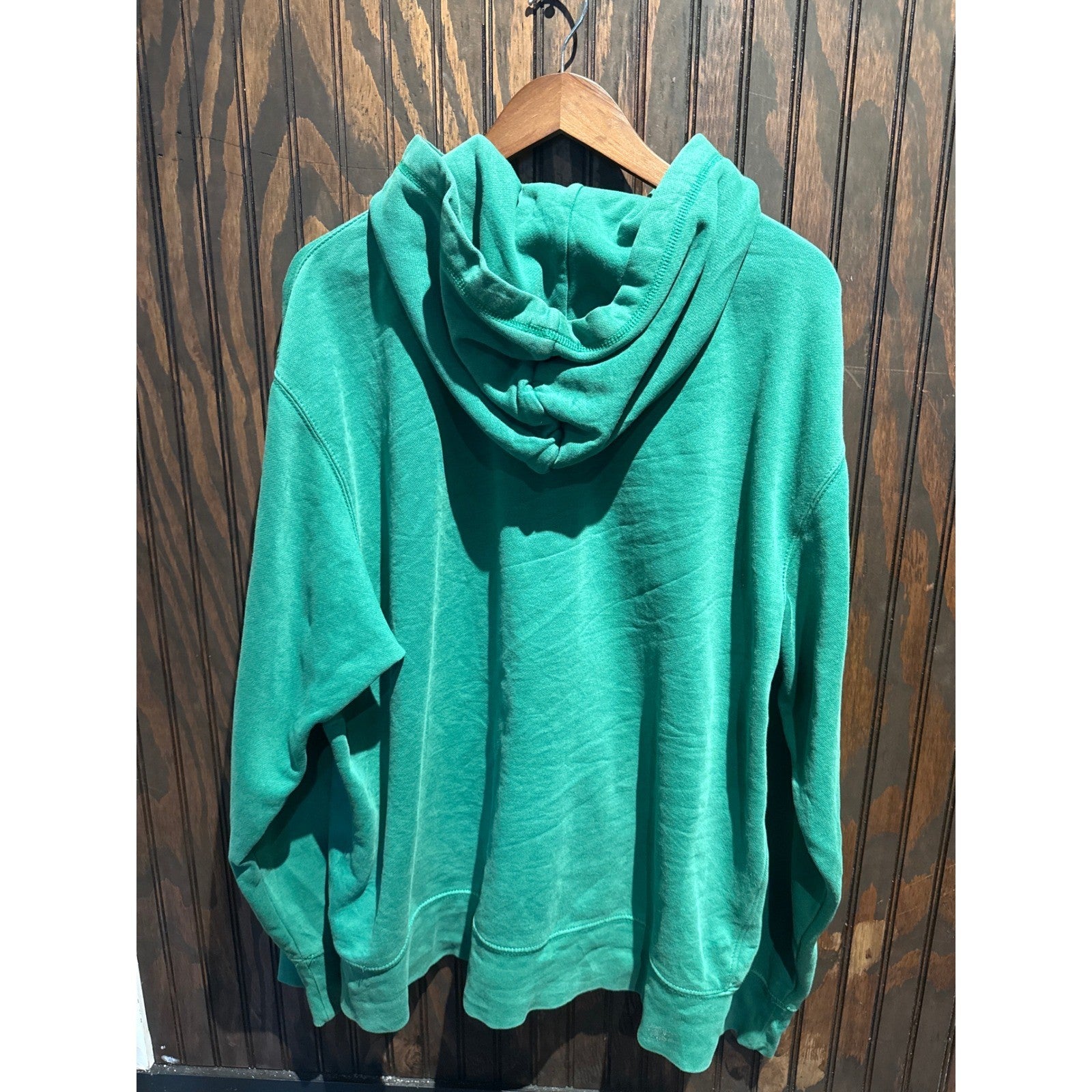 Polo Jeans Co Ralph Lauren Mens Green Full Zip Hoodie Spellout Logo XL RN41381