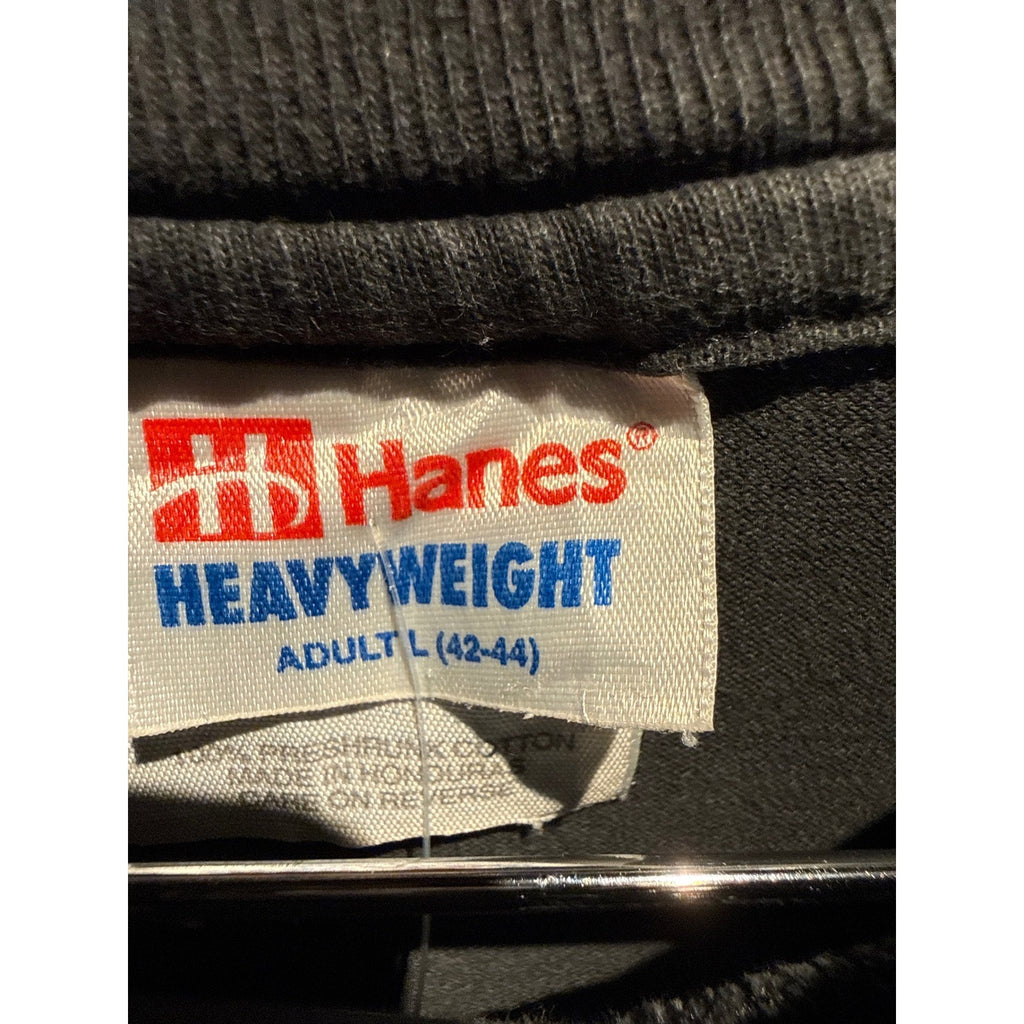 Vintage 90s Hanes Beefy-T USA Olympic Rings Single Stitch Faded Grey T-Shirt L