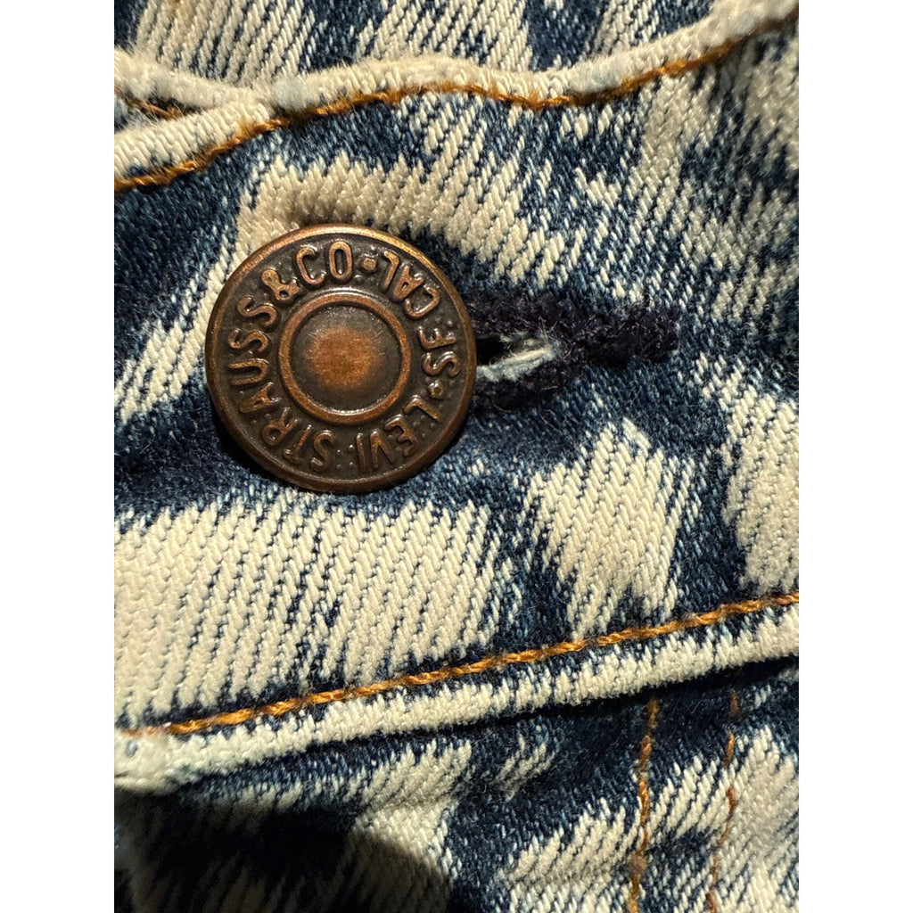 Vintage Lee Acid Wash Jeans High Waisted Tapered Leg Light Wash Denim 28x29