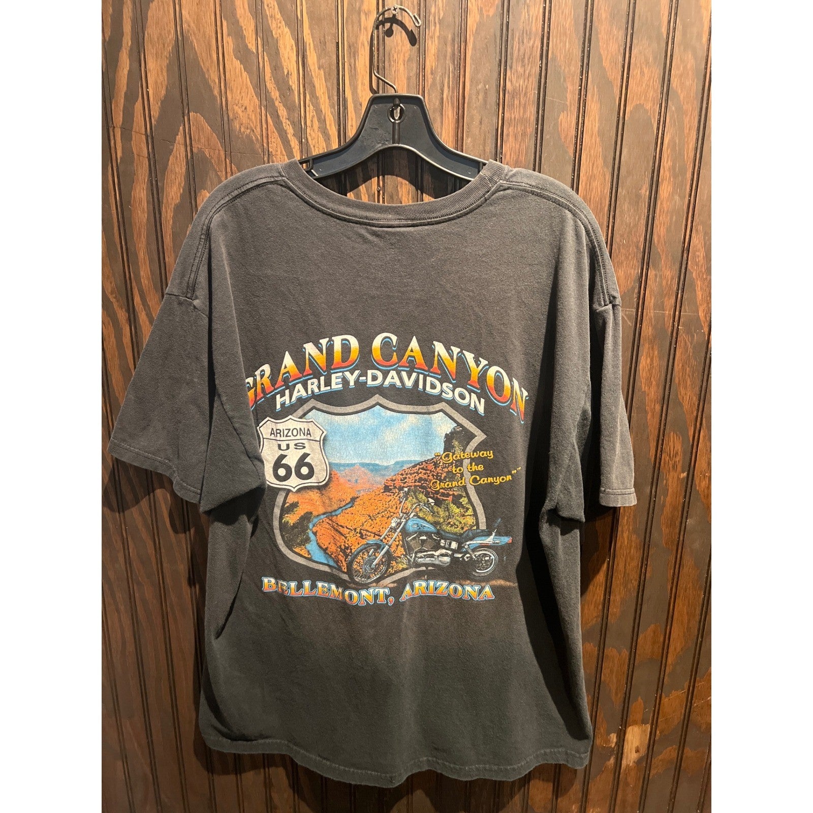 Harley Davidson Freedom Good Times Open Road T-Shirt Black Mens XL 28x22
