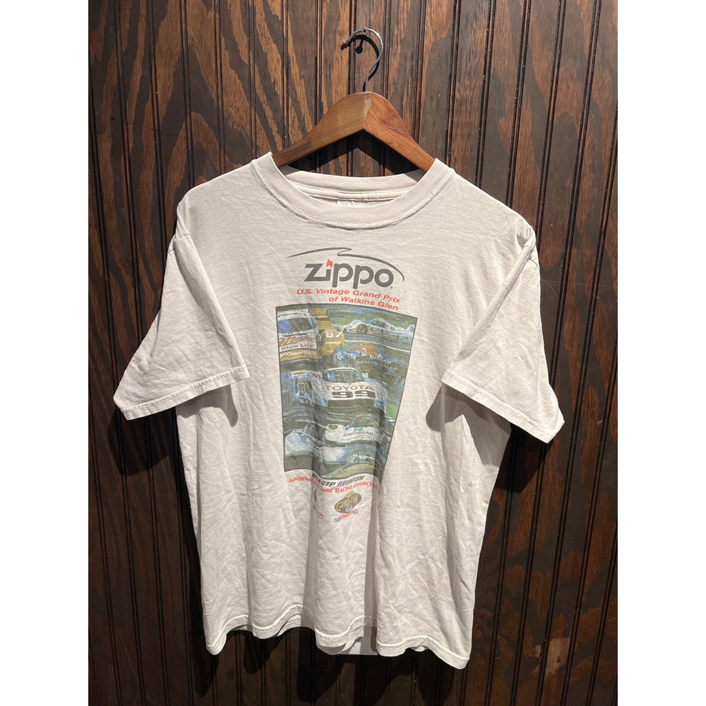 Vintage Zippo US Vintage Grand Prix Watkins Glen Racing Graphic T-Shirt White XL