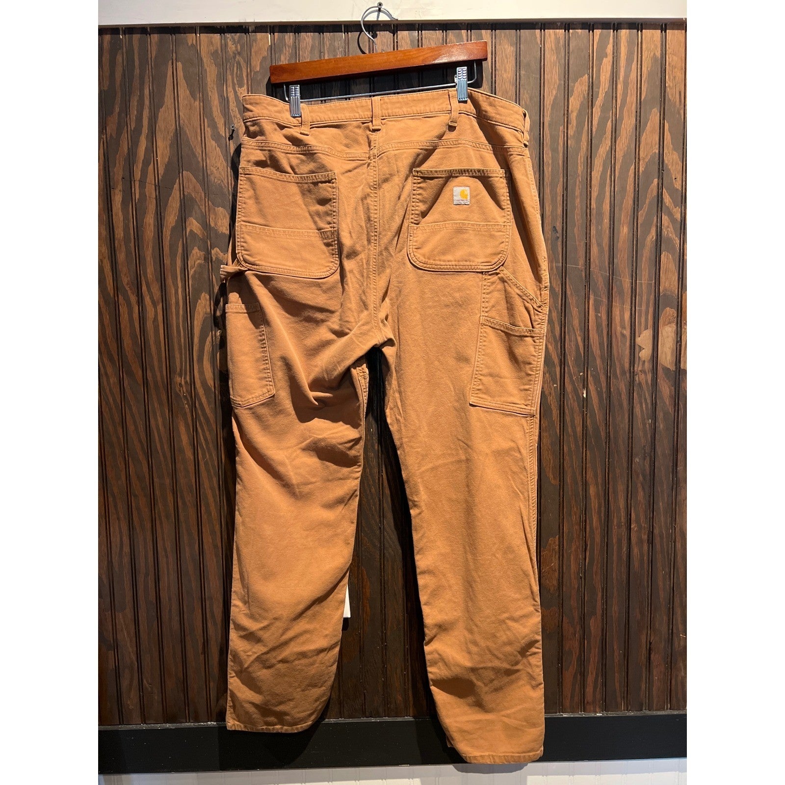 Carhartt Mens Rugged Flex Relaxed Fit Double Front Utility Work Pants 38x30 Brn