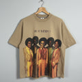 Rich Wierdo Jackson 5 Skeleton Graphic T-Shirt Tan Mens Streetwear Tee