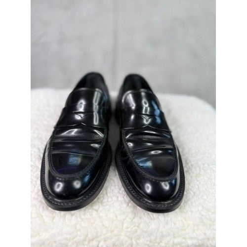 Johnston Murphy Black Leather Mens Bit Loafer Dress Shoes Size 12 M