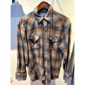 Pendleton High Grade Western Wear Wool Plaid Flannel Pearl Snap Shirt Mens L Br